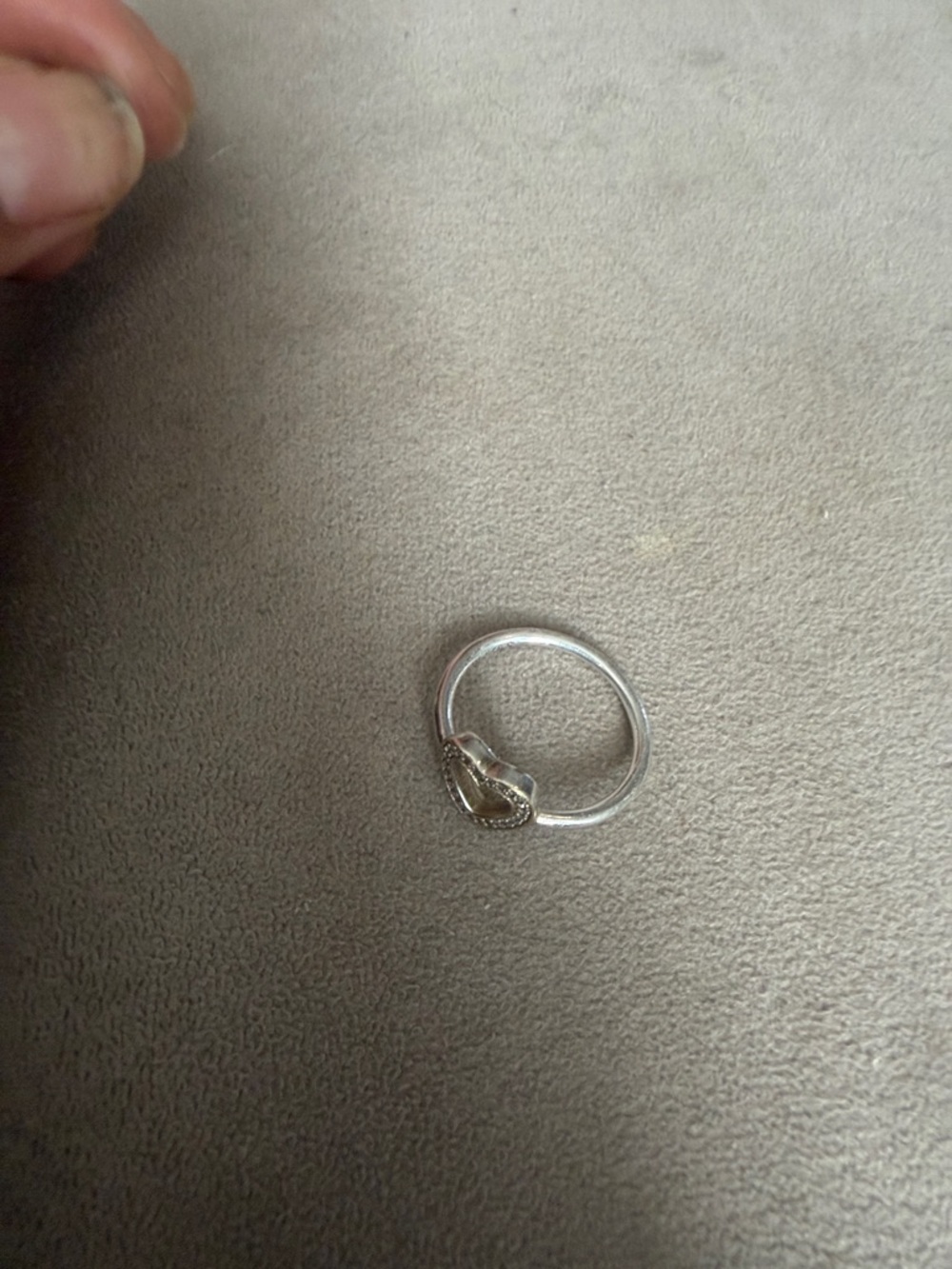 Pandora Silver Heart Knot Ring